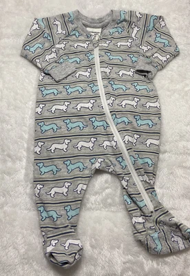 £3.75 • Buy Dachshund Print Babygrow, 3-6mths