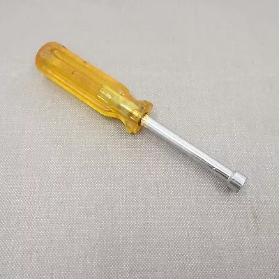 Vintage Vaco 5/16 Inch Nut Driver Hex Head Yellow Plastic Handle • $6.80