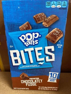£8.95 • Buy Pop Tarts Bites Tasty Filled Pastry Bites Chocolatey Fudge 10ct USA IMPORT