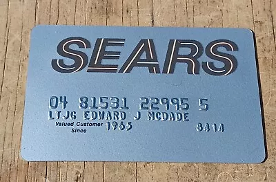 Vintage SEARS Roebuck & Co. Expired Charge Credit Card CC 1980s Department Store • $19.99