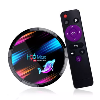 4G+64G TV Box WiFi Media Player H96 MAX X3 S905X3 Android 9.0 Smart Top Box Kit • $111.58