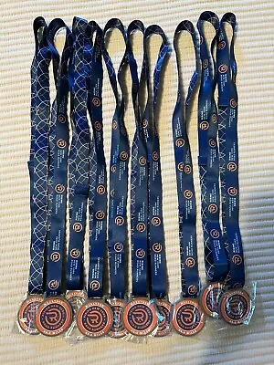 NYRR RISING NEW YORK Road Runners Marathon 26.2 Miles Lanyard Rubber Medal 10 Pk • $50