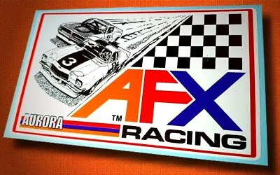 AFX RACING ☆ Aurora ☆ Vintage Style Slot Car Sticker ☆ Pit Box Decal • $4.50