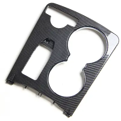 Carbon Fiber Look Center Cup Holder Panel Cover Replace For C Class W204 2008-14 • $33.53