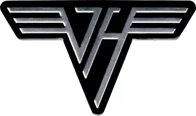 3742 Van Halen Metal VH Logo Awesome Silver And Black 4  Metal Emblem Sticker • $11.99