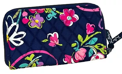 Vera Bradley Ribbons Zip Around Wallet • $24.49