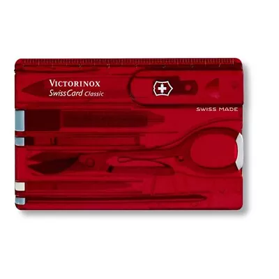 Swiss Army 0.7100.t-x3 Ruby  Swisscard Victorinox Wallet Knife • $41.99