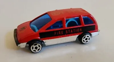 VTG Plastic Fire Station Van Toy Car 980D 1:64 • $9.99