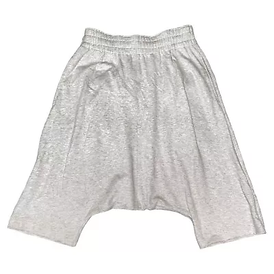 BASSIKE Pull On Shorts Skirt Size 0 Light Grey Slouch Drapey Drop Crotch Boho • $54.99