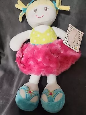 BABY STARTERS My First Doll Pink Green White Polka Dot 12 Inches Tall • $28