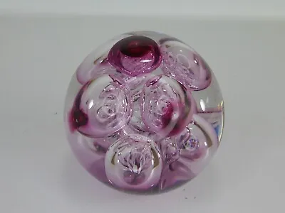 Langham Glass Paperweight Signed Paul Miller • £14.95