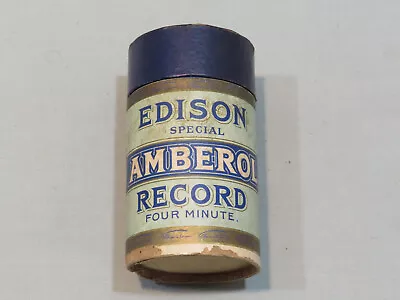 Vintage Thomas Edison Blue Amberol Cylinder Record 3367 We're Going Over 1918 • $6.50