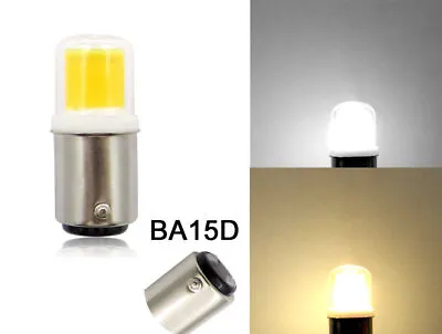 BA15D 1142 LED Car Bulb Boat Light COB 1511 DC12V 3W Ceramics Lamp Warm/White • $4.99