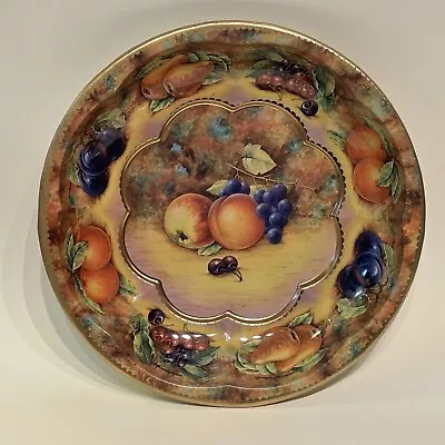 Daher Decorated Ware 1971 England Assorted Fruits Motif Tin Serving Bowl 10.25” • $14