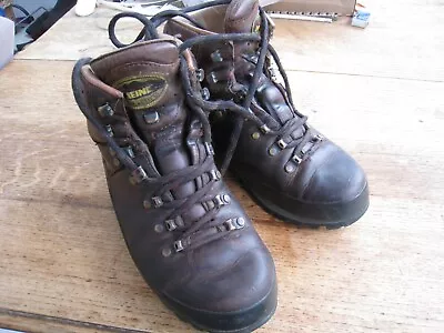 Meindl Borneo Leather Hiking Walking Boots Size 6 MFS System Quality Boots • £35