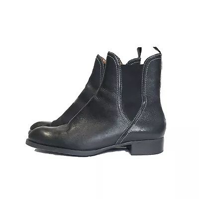 Antonio Melani Shoes Boots Women's Size 8M Black Leather Moto Ankle FREE SHIPPNG • $48.60