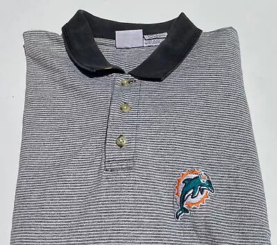 Miami Dolphins Vintage 1998 The Edge NFL Polo Golf Shirt Men's Adult XL • $19.99