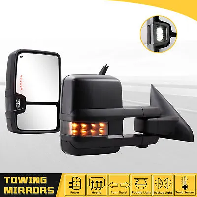 Tow Mirrors Smoked Lens Heated For 2009-2018 Dodge Ram 1500 10-18 Ram 2500 3500 • $208.99