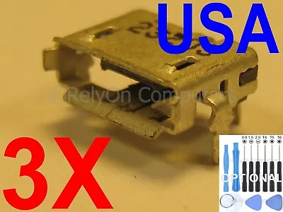 3x OEM Type Micro USB Charging Port For Toshiba Excite 10 SE AT300SE AT305SE USA • $5.89