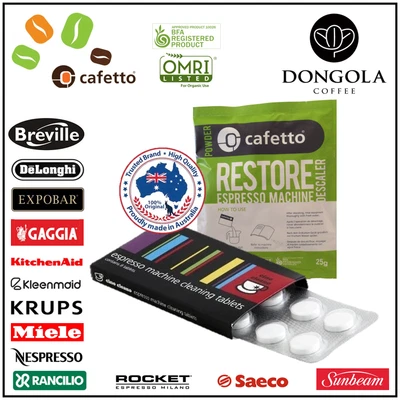 $17.95 • Buy DELONGHI Espresso Coffee Machine Cleaning Cleaner Tablets + Descaler Cino Cleano