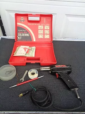 Vintage MILLERS FALLS Model 641 Soldering Gun W/ Case & Accessories • $32.50