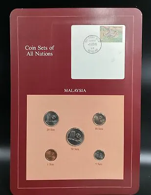 Coin Sets Of All Nations Malaysia UNC 1968-1984 10 Sen 1968 50 Sen 1983 • $15.99