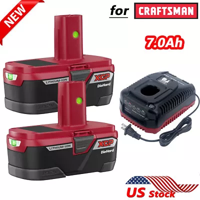 4X 7Ah For Craftsman C3 XCP Li-ion Battery 19.2V 130279005 PP2030 35702/ Charger • $25.98