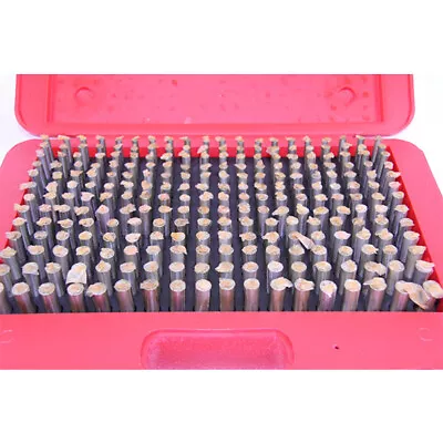 250 Pc. M2 .251-.500  Plug Pin Gage Set Minus (-) Steel .0002  Tolerance • $111.99