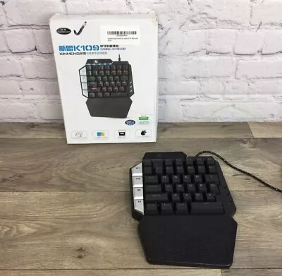 XINMENG  K109 Wired Backlit One Handed Gaming Mechanical Keyboard With Palm Rest • £9.99