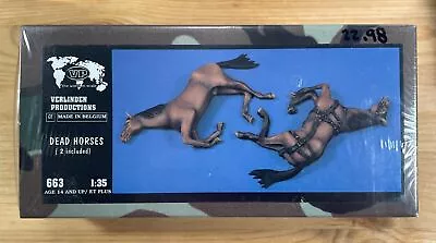 Dead Horses (2 Included) - 1/35 Scale  Verlinden Productions #663 Big Box NIB • $19.99