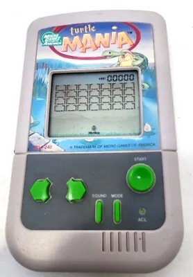 Turtle Mania Handheld Video Game Micro Game Of America MGA-240 (G11) • $24.95