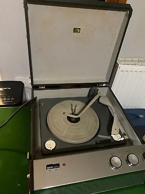 £10 • Buy 1960's His Master's Voice  2006  Record Player For Restoration