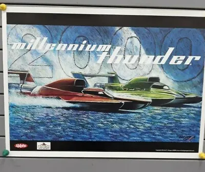 Vintage Ralphs O'Doul's 2000 Millennium Thunder Boat Racing 25 ×18.5  Poster • $14.96