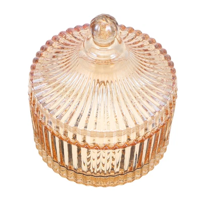 £22.82 • Buy Candy Jar Glass Decorative Candy Bowl Wedding Candy Buffet Jars Golden