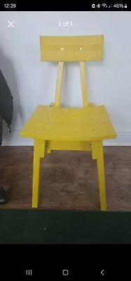 Ikea Yellow Chair Industriell • £15