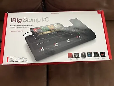 IK Multimedia IRig Stomp I/O USB Pedalboard Controller/Interface - MIDI W/Case • $319.82