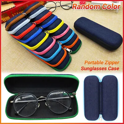 $5.58 • Buy 1-5pcs Portable Zipper Eye Glass Sunglasses Shell Hard Case Protector