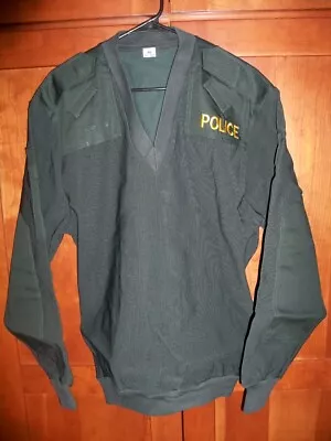 New Commando Sweater Irish Police Surplus Municipal Issue Dark Green LARGE (46) • $9.95