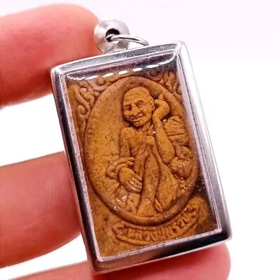 THAI BUDDHA PHRA LP SUANG MAGIC KITE Yr 2000 AMULET PENDANT TALISMAN CHARM K725 • $28.99