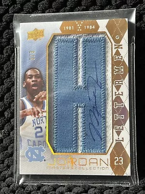 2011-12 Upper Deck Master Collection Lettermen NC Michael Jordan Auto /3 Rare 💎 • $6900