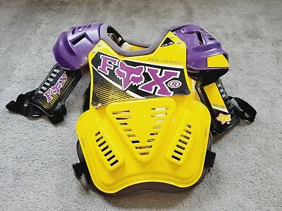 Moto X Fox Inc Roost 2 Motocross Chest Protector Body Armour Vintage Purple • $186.75