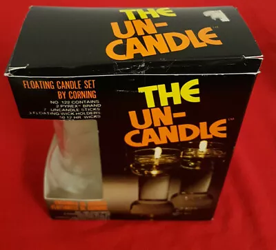 Vintage  The Un-Candle  By Corning. Model 122 Floating Wick. NIB. 7  Candle. • $14.53