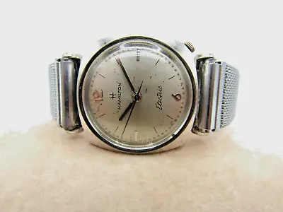 Vintage Ultra Rare 1962 Hamilton Electric Gemini 505 10K White GF Case Watch • $599.99