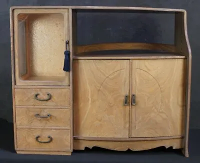 Chadansu Japan Deco Small Cabinet 1930's Interior Wood Craft Furniture • £253.83