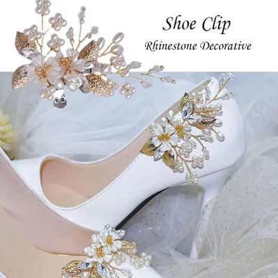 £5.90 • Buy Accessories Buckle Decorative Rhinestone Shoe Clip Shoe Charms Crystal Flower