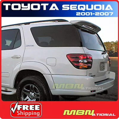 For 01-07 Toyota Sequoia Rear Roof Spoiler Color Match Painted ABS 056 WHITE • $187.38