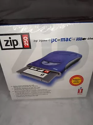 Iomega Zip 250 USB Zip Drive. Brand New Unopened In Packaging. • £60