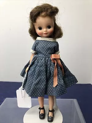 8” Vintage American Character Betsy McCall Brunette Doll Original Blue Dress #X • $69.95