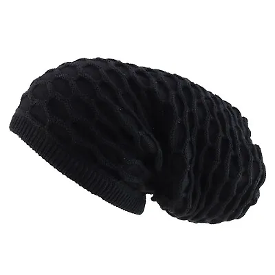 Rasta Dreadlock Reggae 100% Cotton Deep Crown Long Beanie Hat - FREE SHIPPING • $29.99