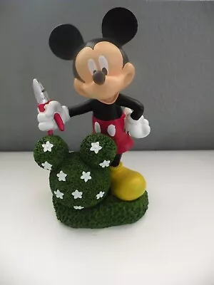 Disney Mickey Mouse Garden Resin 11  Statue With Topiary • $14.99